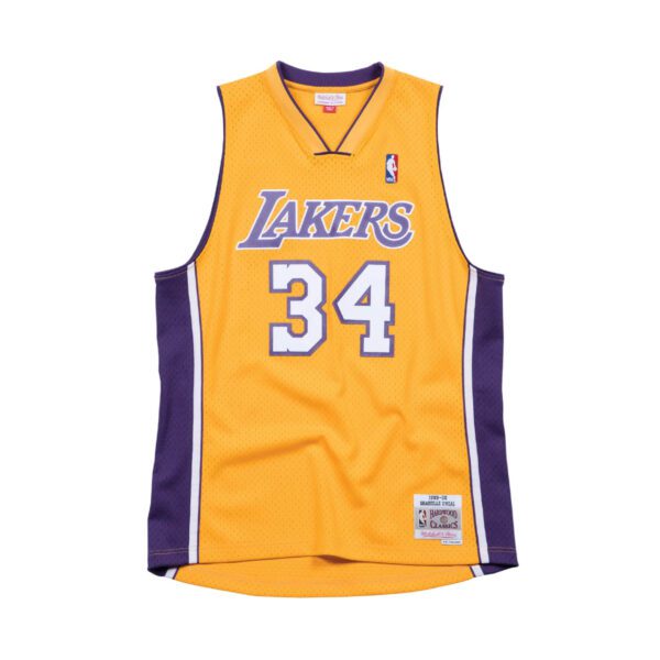 Mitchell&Ness  -  Swingman Jersey - LOS ANGELES LAKERS - SHAQUILLE O'NEAL - Light Gold, L
